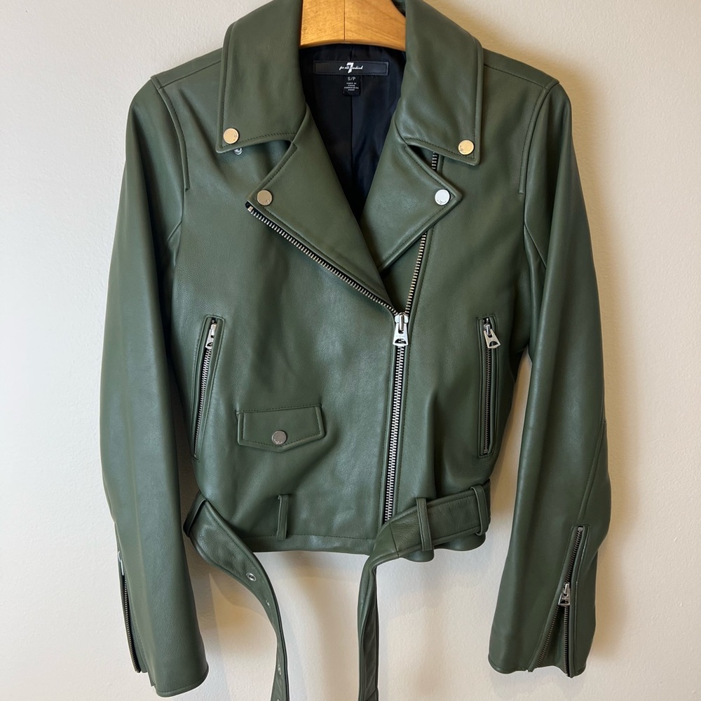 7 For All Mankind Leather Jacket